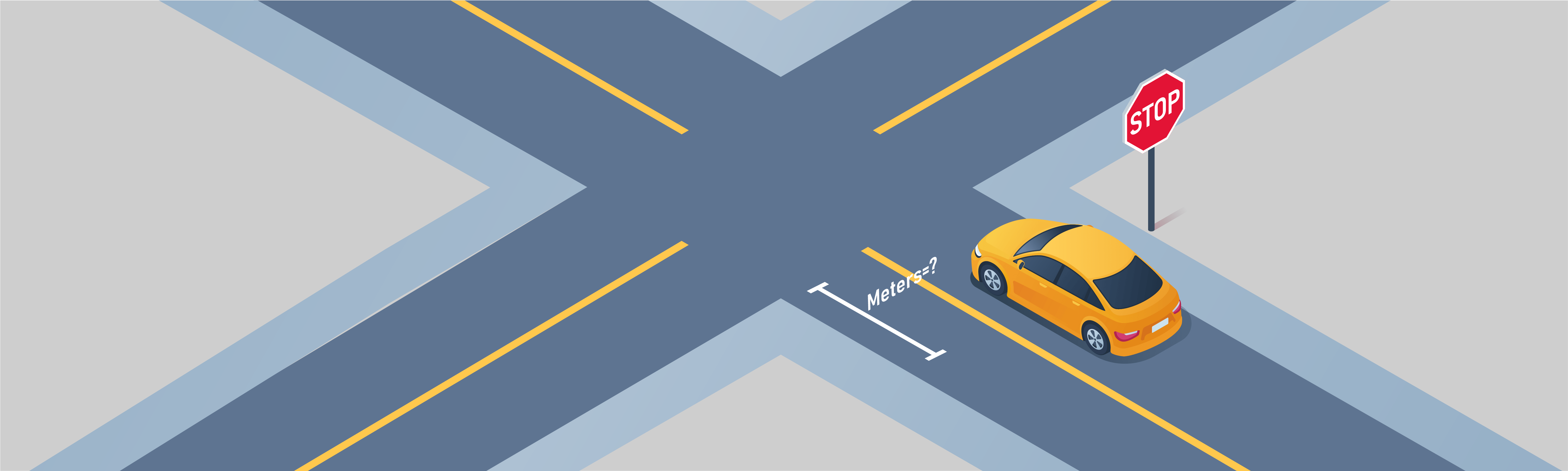 Intersections and Turns - Where should you bring your vehicle to a stop if there is no stop line or marked crosswalk at the intersection?