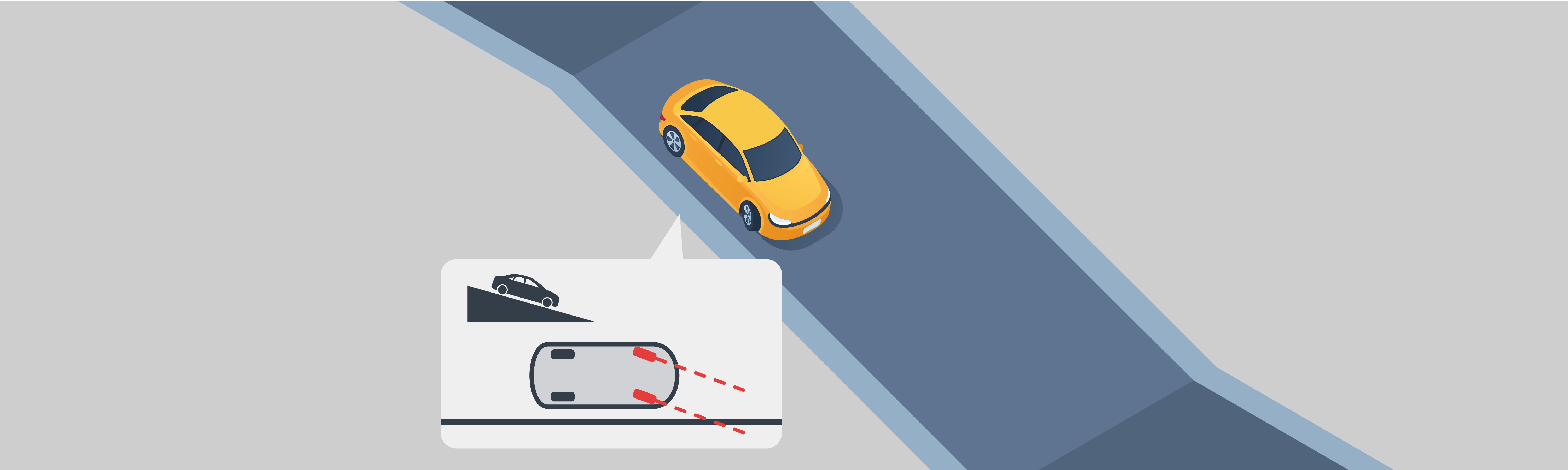 Parking - Where should you turn your vehicle’s front wheels when parking facing downhill on the right side of a street with or without a curb?