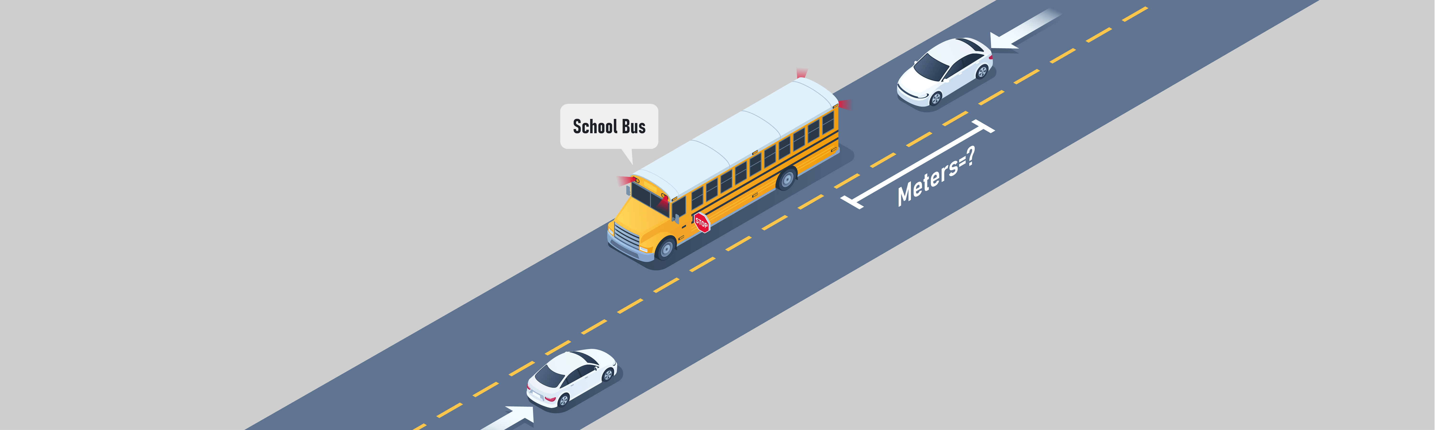 Sharing the Road - You must come to a full stop about ________________ metres away from the school bus.