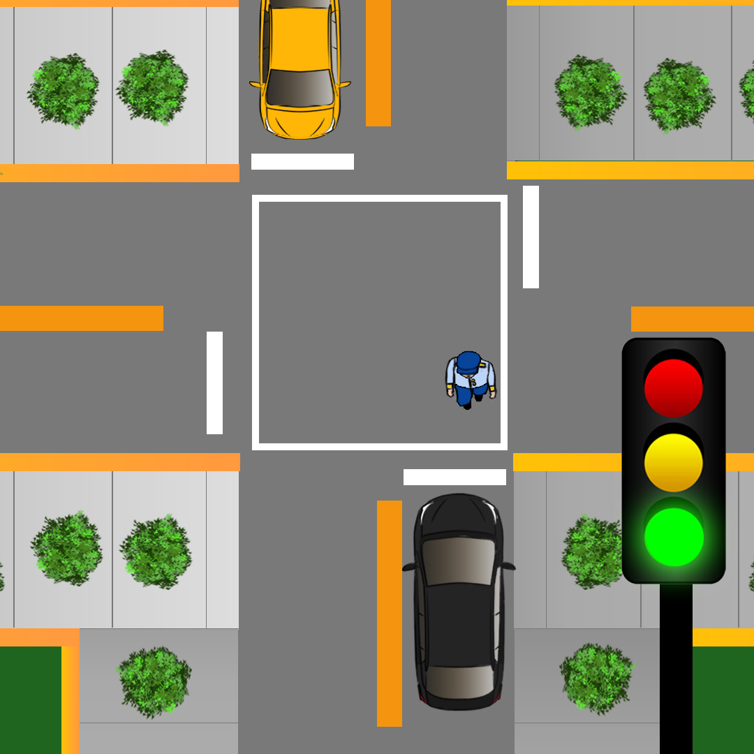 if you are at a green light, who has the initial right-of-way? - if you are at a green light, who has the initial right-of-way?