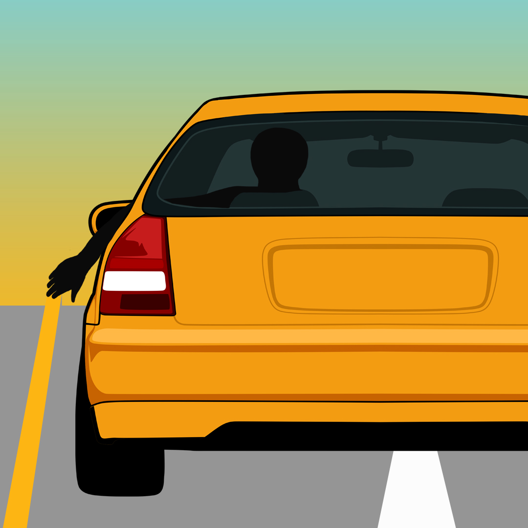 Driving Test Canada - Car Test 7 - If you are slowing down or stopping and need to use a hand-and-arm signal to alert others, what should you do?