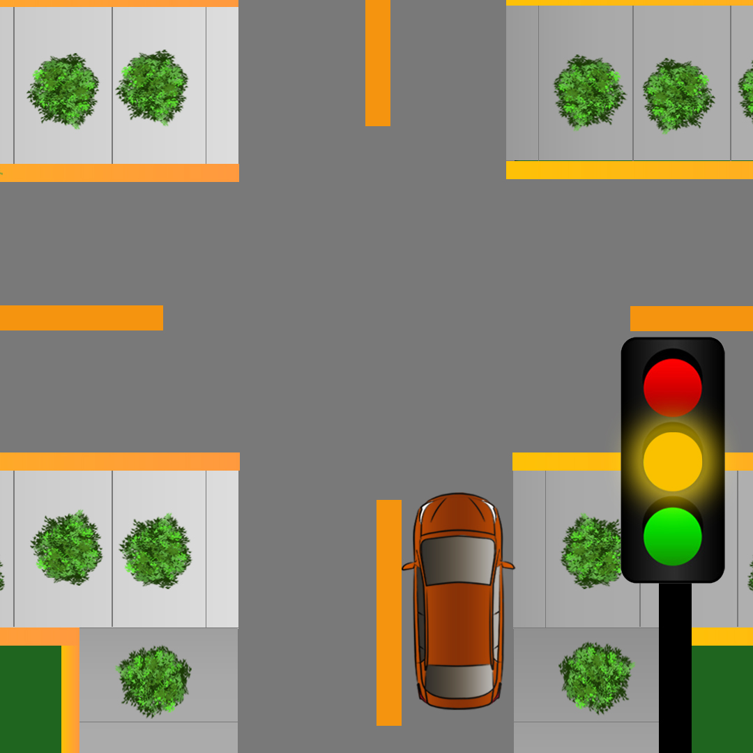 What should you do if you're driving up to a traffic light and it turns from green to amber? - What should you do if you're driving up to a traffic light and it turns from green to amber?