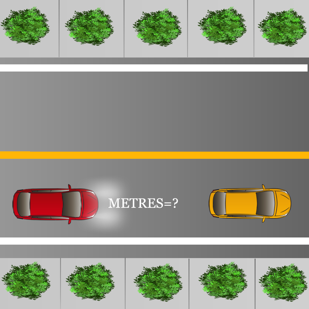 If you have your high beams on at night, how close are you allowed to drive to another car before dimming them? - If you have your high beams on at night, how close are you allowed to drive to another car before dimming them?