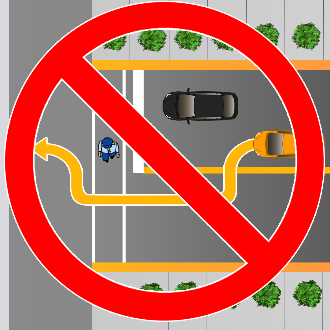 Test 8 - If you see a vehicle stopped waiting for a pedestrian to cross at a crosswalk what should you do?