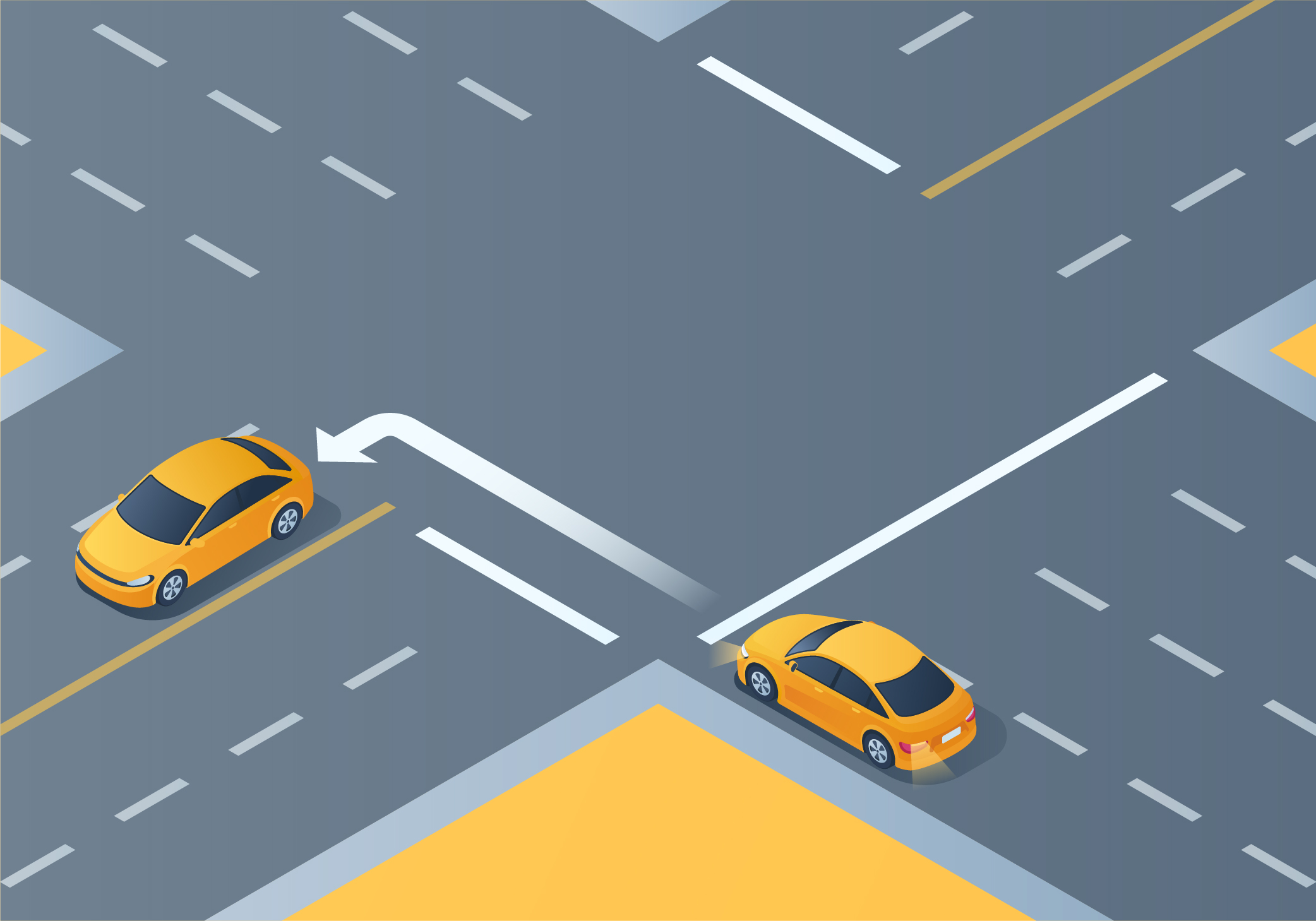 Intersections and Turns - How should you make a left turn from a one-way road onto a two-way road?