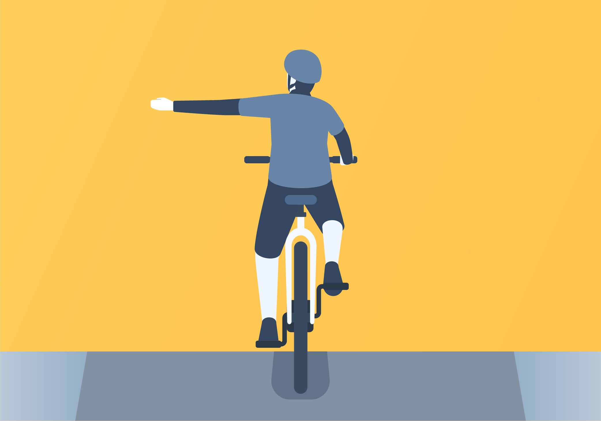 Sharing the road - How should a cyclist signal a left or right turn?