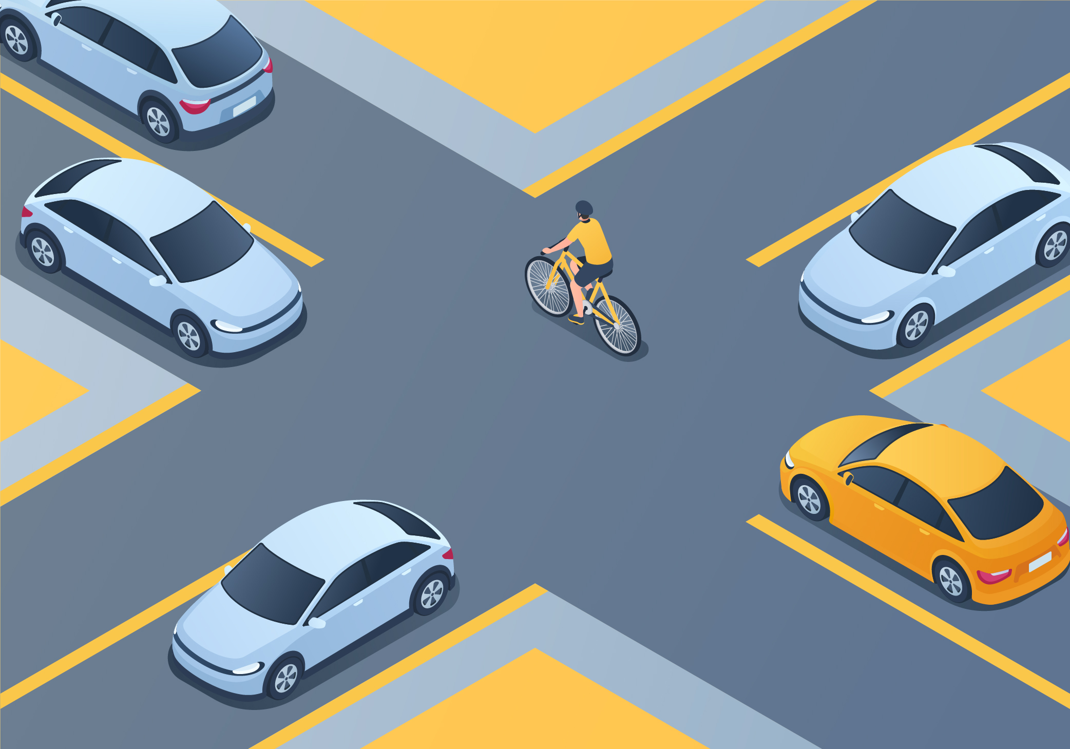 Sharing the road - What should you do to avoid collisions with cyclists at intersections?