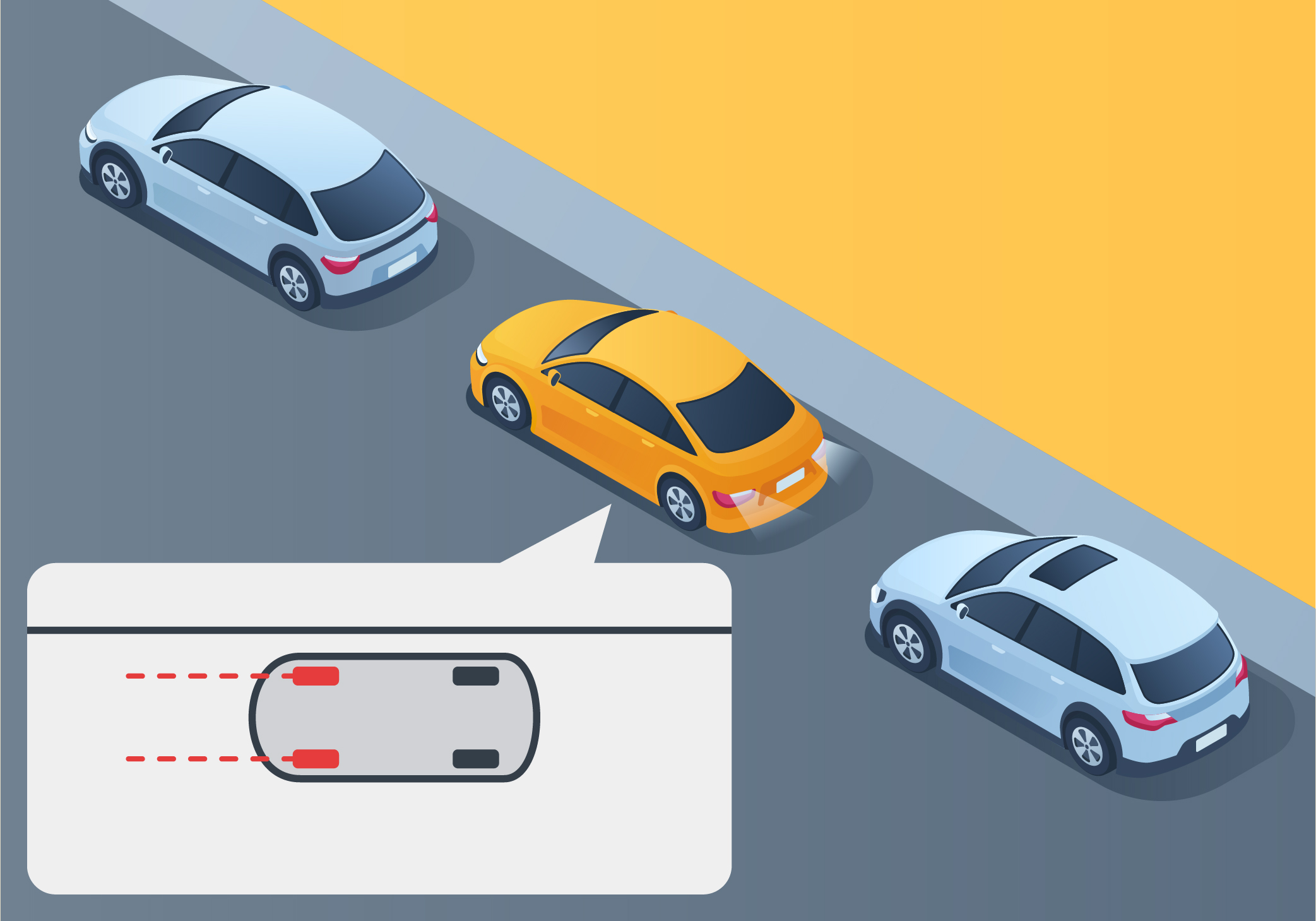 What must be your vehicle’s position when you’re done parking it in a parallel parking space? - What must be your vehicle’s position when you’re done parking it in a parallel parking space?