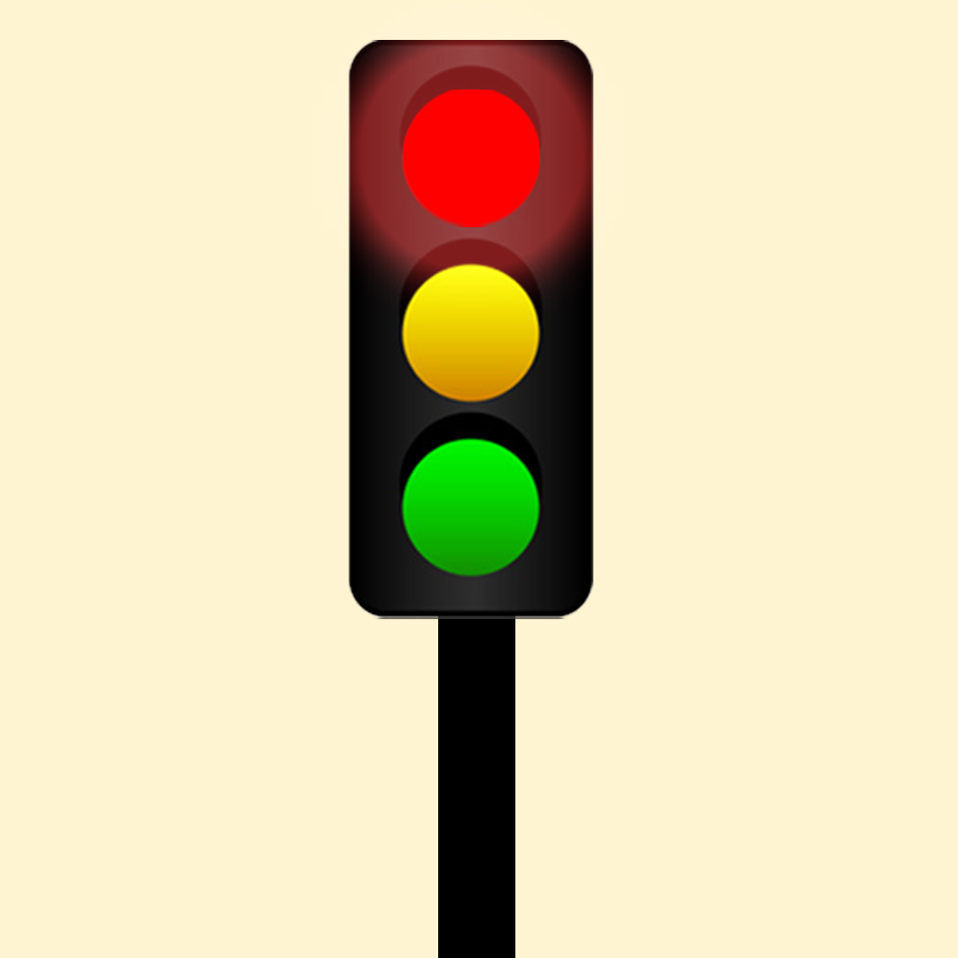 Driving Test Canada - Car Traffic lights & pavement markings - What does this flashing red signal indicate?