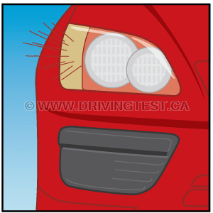 Test 1 - From what distance do your front signal lights need to be able to be seen?