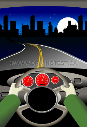 Test 4 - Where on the steering wheel should your hands be located?