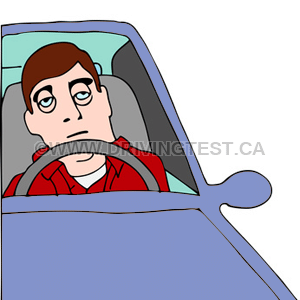 Test 4 - What should you do if you start to feel tired while you're driving?