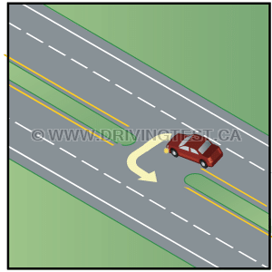 saskatchewan car - How much sight time should you have in order to make a U-turn in a 60 km/h area?