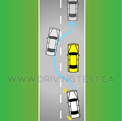 newfoundland-and-labrador car - Who gets the right-of-way while a vehicle is legally passing another vehicle?