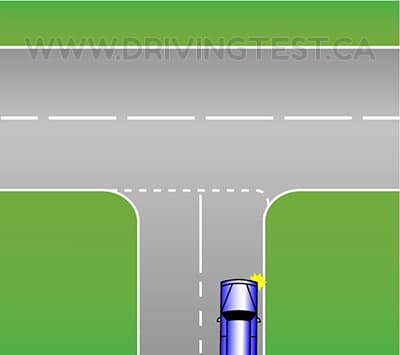 Test 1 - How far in advance should you use your turn signal if you're traveling at a speed less than 60 km/h?