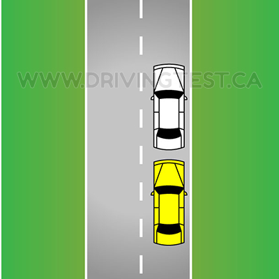 Test 1 - What should you do if a vehicle is tailgating you?